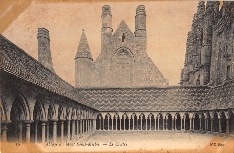 16 ABBAYE DU MONT SAINT-MICHEL - LE CLOITRE