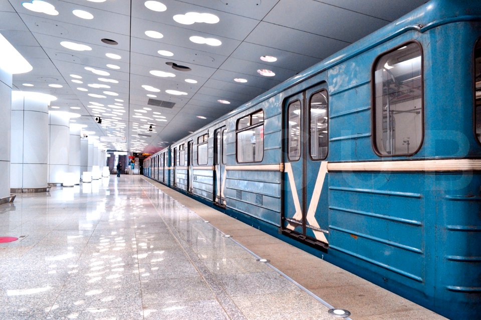 metro train 81-717/714.5 m at Solntsevo metro station