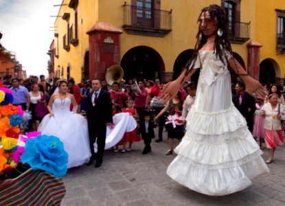 Mohigangas at wedding in San Miguelle de Allende photo