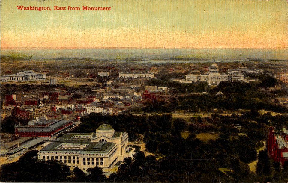 WASHINGTON DC EAST FROM MONUMENT