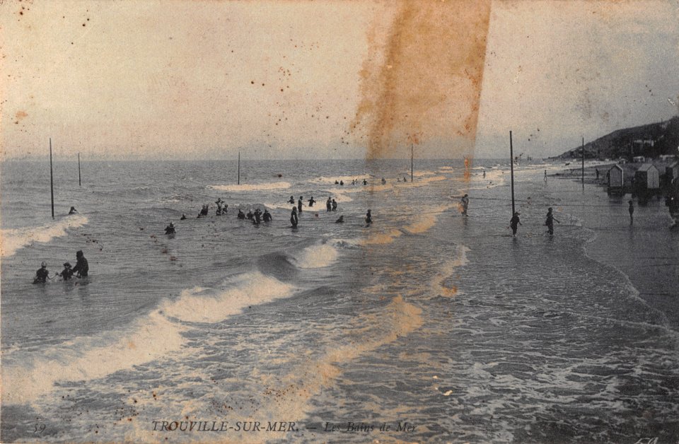 TROUVILLE SUR MER LES BAINS DE MER
