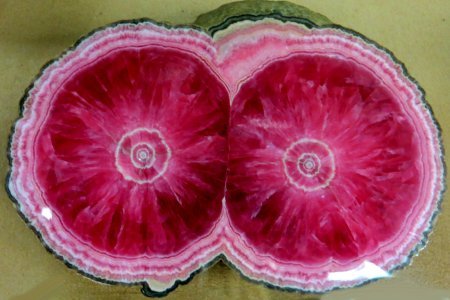 double pink geode (dyed)