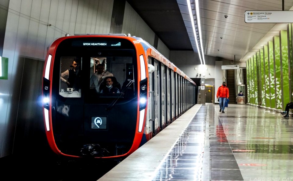 test  ride   new  metro  train 81-775/776/777 moscow 2020 by  8a line