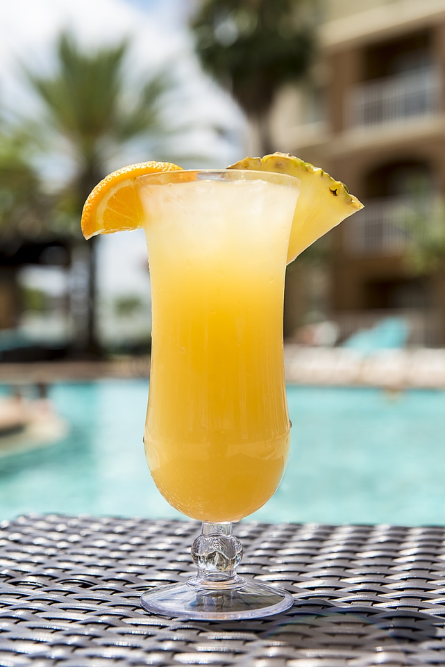 Summer yellow alcohol