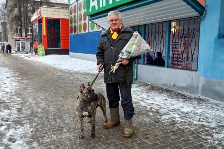 The man with the dog