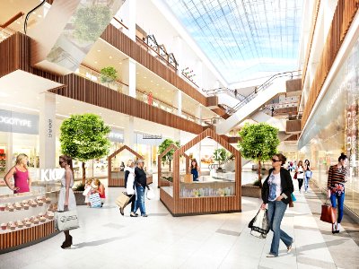 project for the reconstruction of the fifth Avenue shopping center on Marshal Biryuzov street