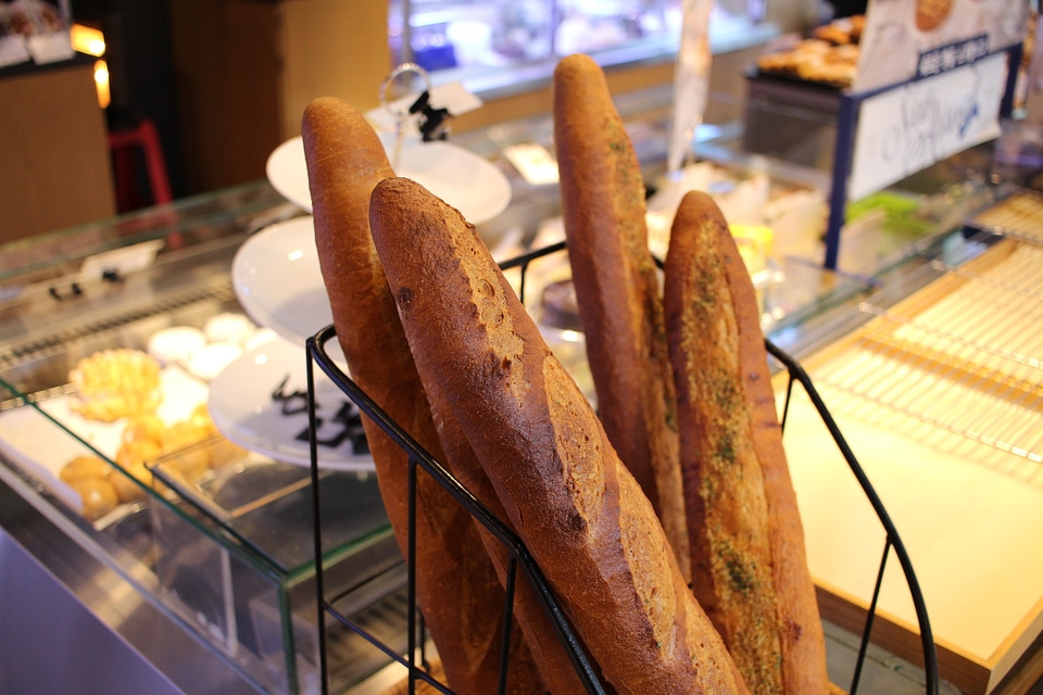 Bakery white bread baguette bread