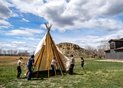 Pretty Shield Foundation Teepee Build