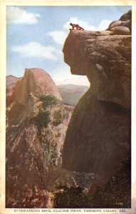 OVERHANGING ROCK GLACIER POINT YOSEMITE VALLEY CALIFORNIA