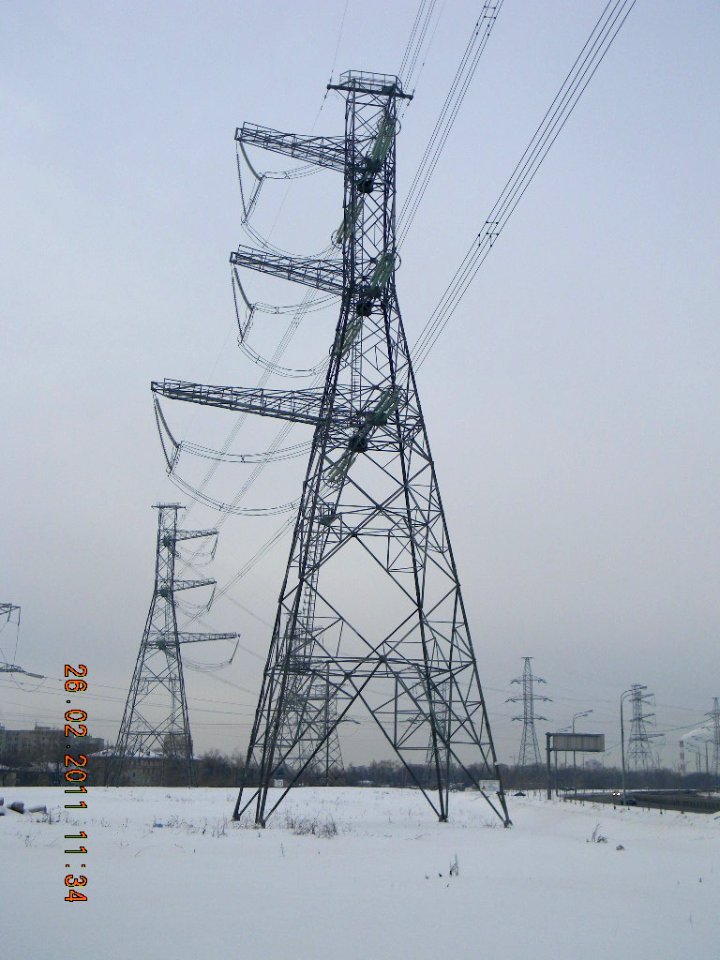 500 kV transmission line in Kosino-Ukhtomsky district