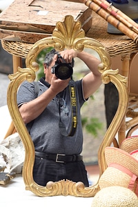 Flea market image reflection