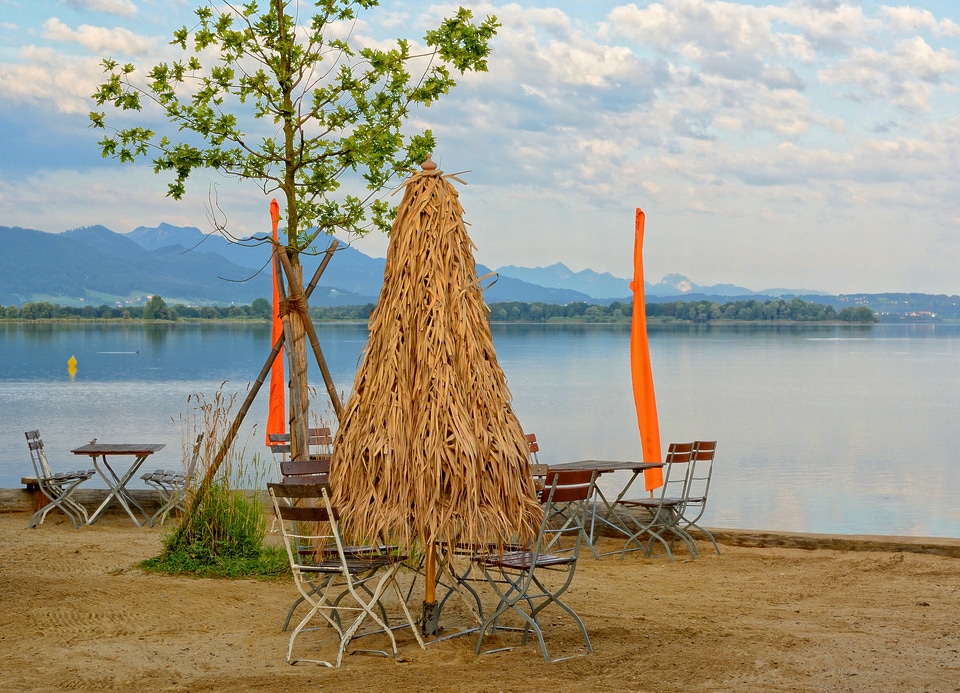 Summer lake garden furniture