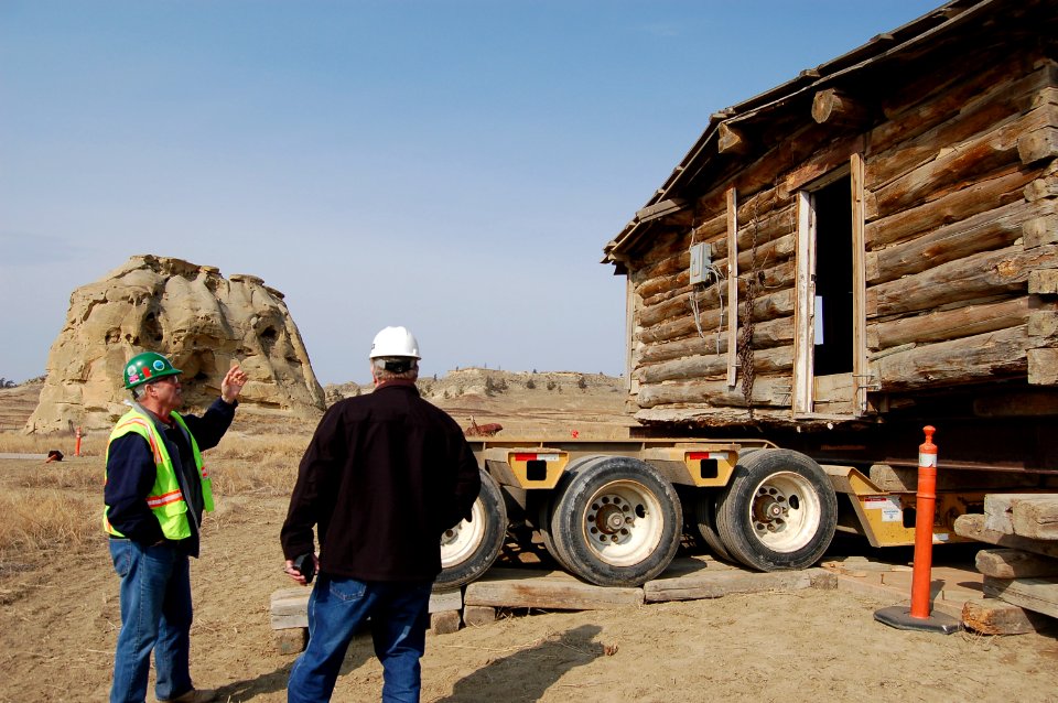 Western Energy Coal Reclamation Cabin Move