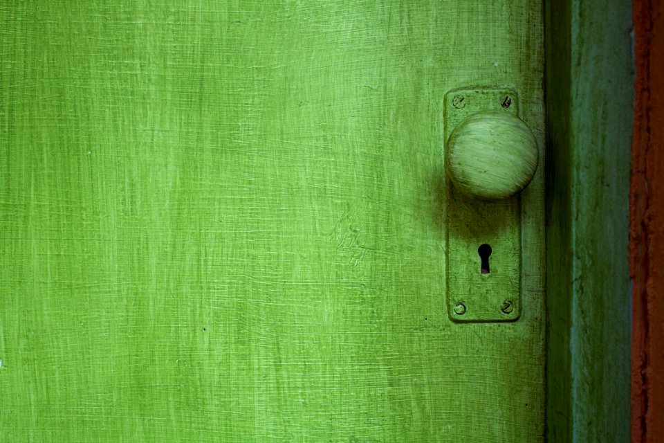 Green Door Handle 녹색 문 손잡이