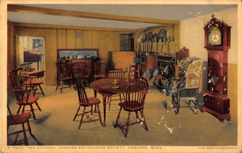 D71825 THE KITCHEN CONCORD ANTIQUARIAN SOCIETY CONCORD MASSACHUSETTS