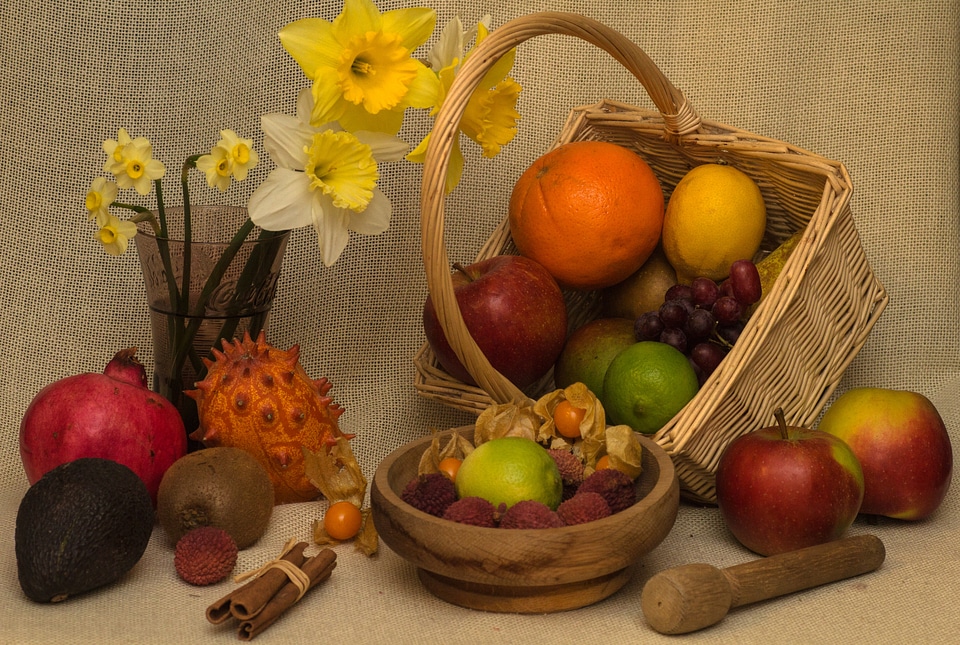 Bouquet decorated fruit