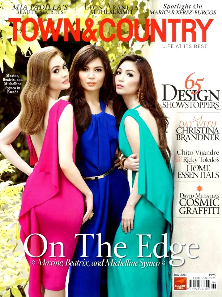 Maxine Syjuco on the cover of Town & Country Magazine