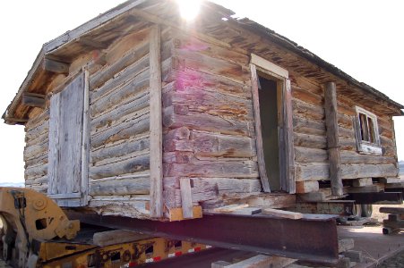 Western Energy Coal Reclamation Cabin Move photo