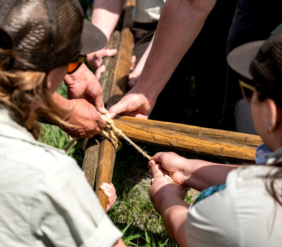 Pretty Shield Foundation Teepee Build