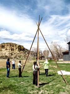 Pretty Shield Foundation Teepee Build