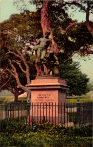 THE PRICE OF SUPRIORITY FOOTBALL WON BY THE UNIVERSITY OF.... STATUE
