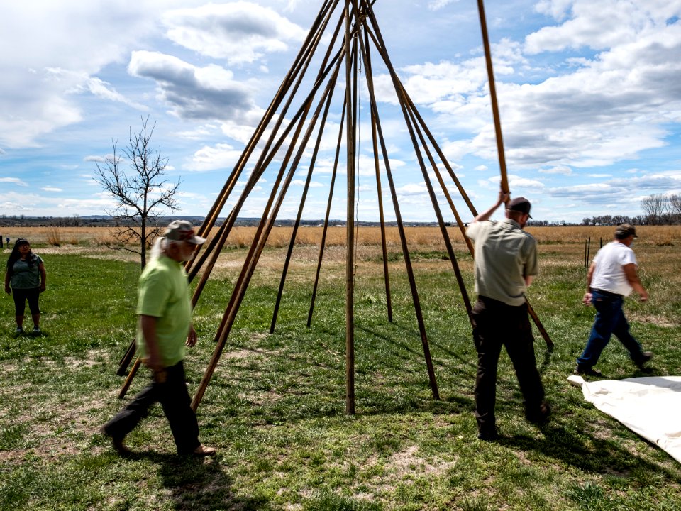 Pretty Shield Foundation Teepee Build