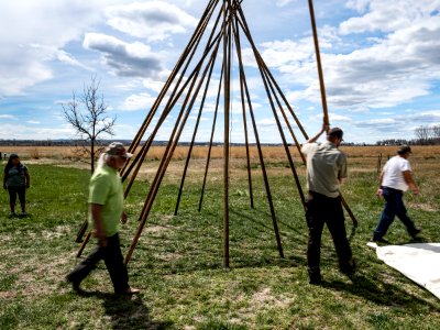 Pretty Shield Foundation Teepee Build