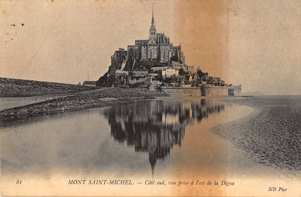 81 MONT SAINT-MICHEL - COTE SUD, UNE PRISE A L'EST DE LA DIGUE