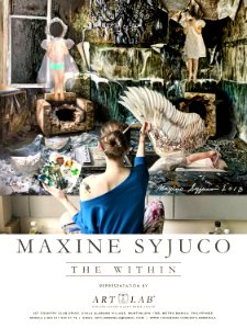 Maxine Syjuco art poster with painting photo