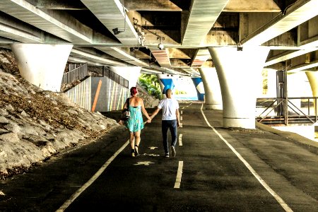 Under the bridge downtown is where I found some love
