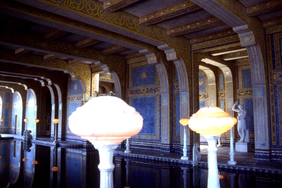 indoor pool room, Hearst Castle