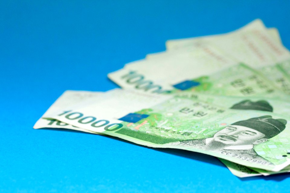 한국 지폐 화폐 South Korea currency bills