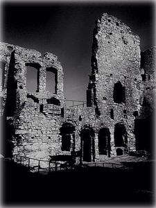 Monument the walls the ruins of the