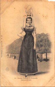 19.ANCIENS COSTUMES DE NORMANDIE COSTUME DE CAEN POINT AUDEMER A LEGRAND