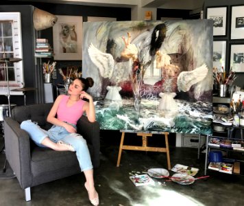 Maxine Syjuco - the Artist in Her Studio photo