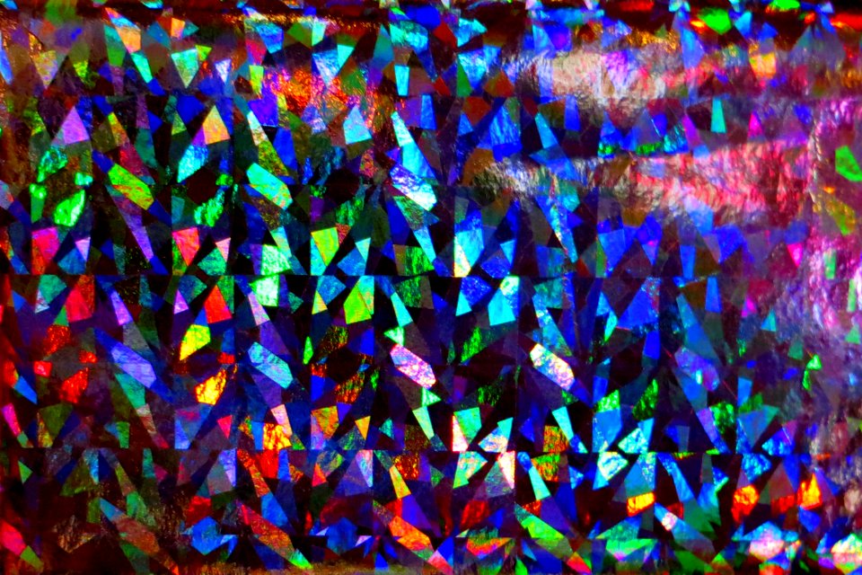 multicolored glowing surface