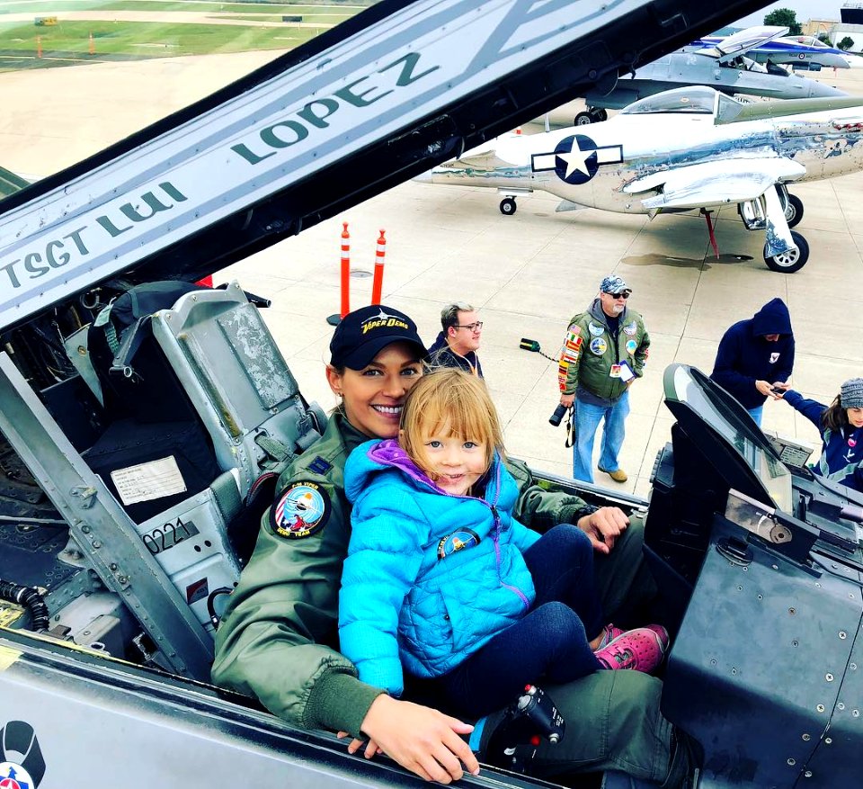 US Female F-16 Fighter Pilot Capt Zoe Kotnik