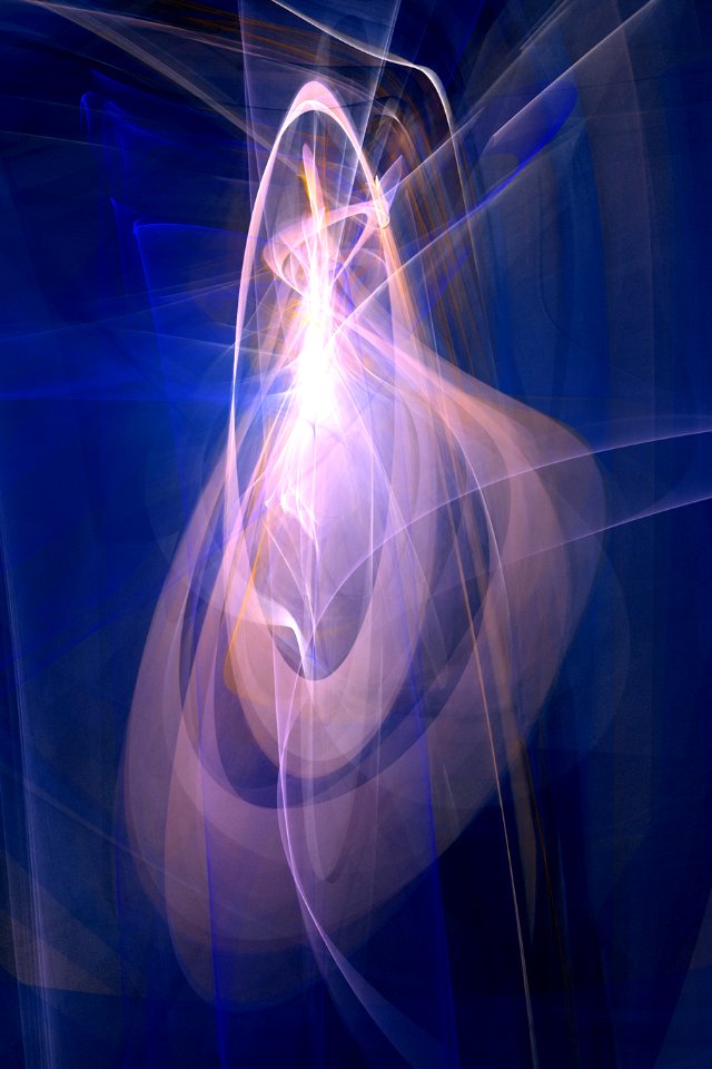 fractal bride on blue