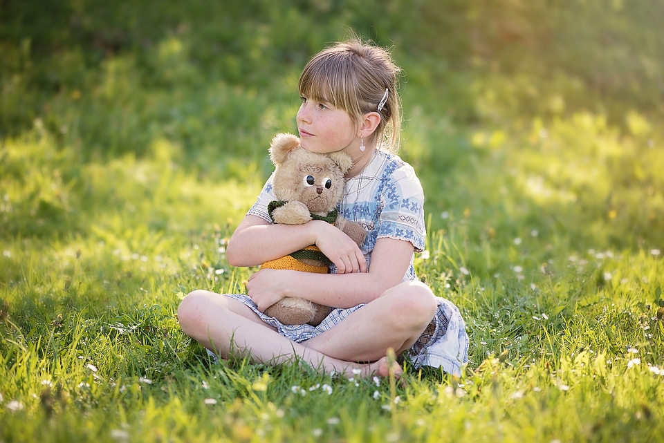 Girl teddy bear teddy