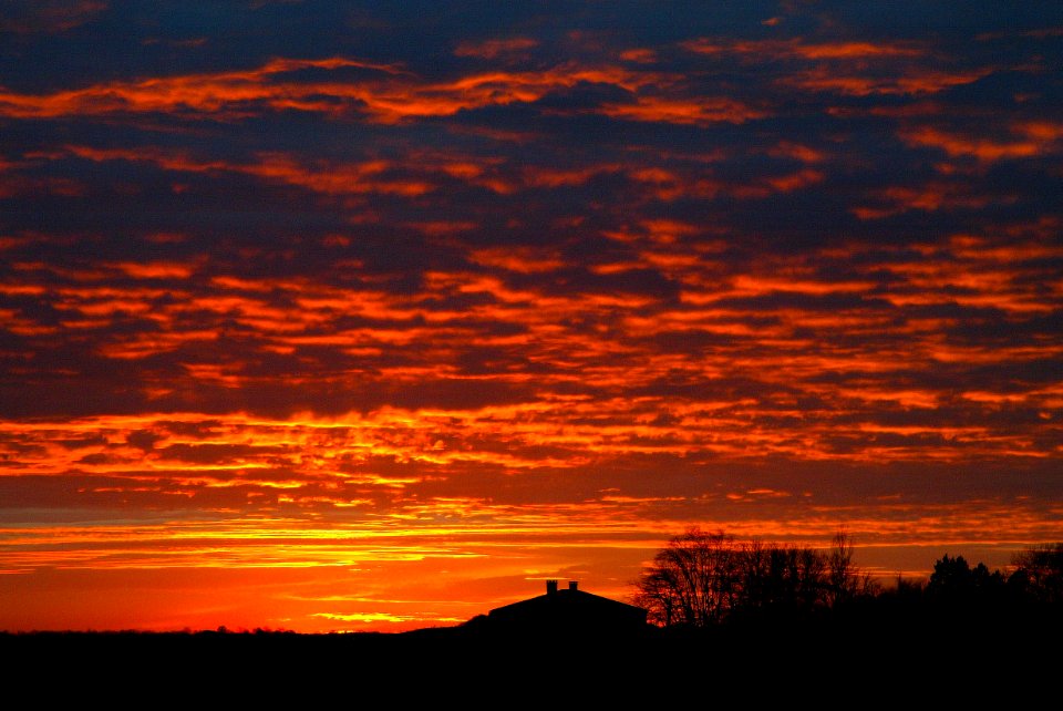 Coucher de soleil du Tarn.