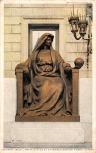 SCIENCE BELA L PRATT STATUE AT ENTRANCE BOSTON PUBLIC LIBRARY MASSACHUSETTS