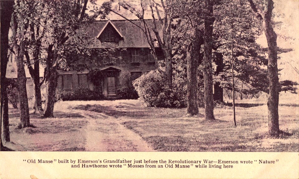 OLD MANSE BUILD BY EMERSONS GRANDFATHER JUST BEFORE THE REVOLUTIONALRY WAR