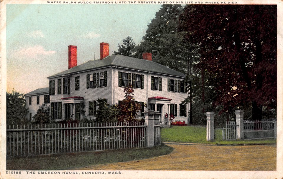 D10185 THE EMERSON HOUSE CONCORD MASSACHUSETTS