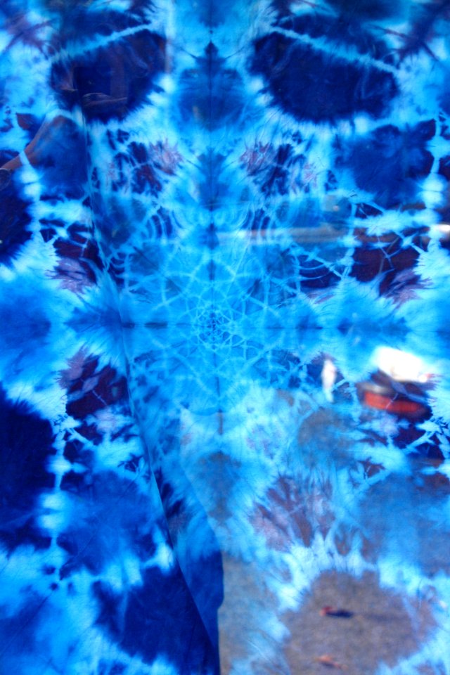 blue tie-dye