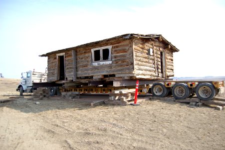 Western Energy Coal Reclamation Cabin Move photo