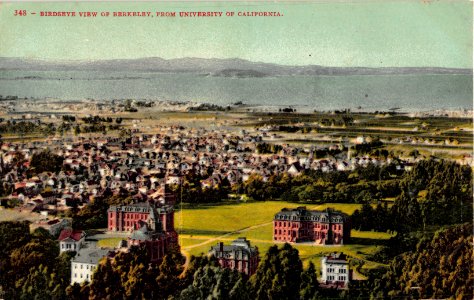 348 BIRDSEYE VIEW OF BERKELEY FROM UNIVERSITY OF CALIFORNIA