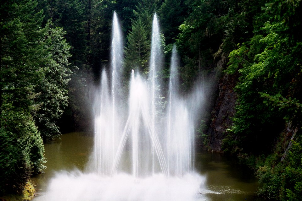 Butchart Gardens fountains