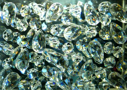 faceted crystal drops photo