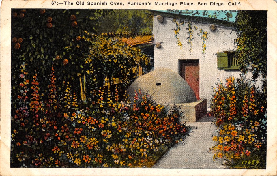 67. THE OLD SPANISH OVEN RAMONA MARRIAGE PLACE SAN DIEGO CALIFORNIA