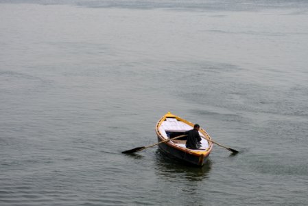 Man Rowing Boat photo